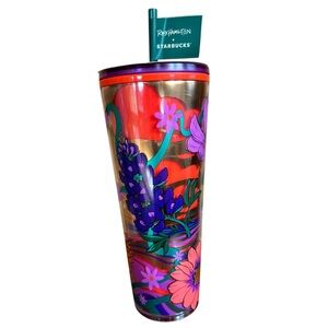 New Starbucks Rex Hamilton Limited Edition Tumbler 2024 Texas Wildflowers